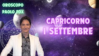 Capricorno ♑️ Loroscopo di Paolo Fox  1 Settembre 2024  clou il lavorArgomentoo [upl. by Fridell937]