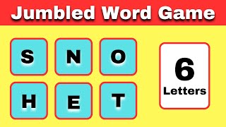 Jumbled Word Game  Jumbled Words Game Hard guesstheword [upl. by Aikahs271]