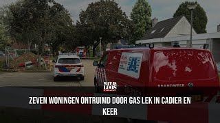 OPNIEUW GASLEIDING GERAAKT IN CADIER EN KEER 7 WONINGEN ONTRUIMD [upl. by Xineohp]