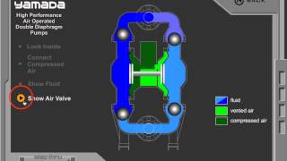 Double Diaphragm Pump Animation [upl. by Llerroj]