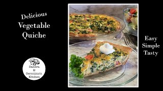 How to make Delicious Vegetable Quiche [upl. by Ydisac754]