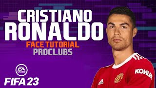 FIFA 23 CRISTIANO RONALDO FACE FIFA 23  Pro Clubs Face Creation LOOK ALIKE [upl. by Tnarb]