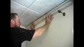 Tin Ceiling Installation Complete SnapLock Video [upl. by Reteid]