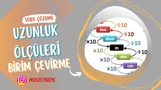 Uzunluk Ölçüleri  Birim Çevirme  Soru Çözümü [upl. by Kellby]