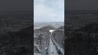 MT MOIWA ROPEWAY IN SAPPORO 🇯🇵 mtmoiwa cablecar sapporo japan vacation [upl. by Ahselak]