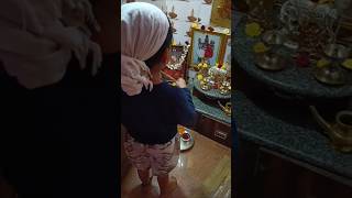 Friday Pooja by aishika🙏ytshorts subscribe cute suprabatham kids shorts [upl. by Bronnie]