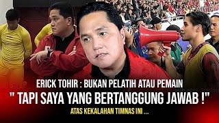 Tegas Pak Erick Tohir Sampai Bilang Akan Mengundurkan Diri❗Saya Yang Bertanggung Jawab [upl. by Cohlier]