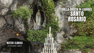 SANTO ROSARIO da Lourdes  misteri gloriosi  08102023 [upl. by Hsekin]