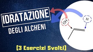 IDRATAZIONE degli Alcheni 3 Esercizi  Parte 1 Chimica Organica [upl. by Piggy]