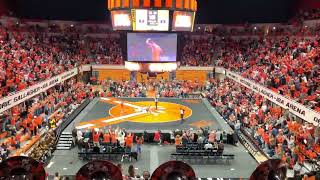 Oklahoma State Wrestling Atmosphere  GallagherIba Arena Troy Spratley Overtime Takedown 112224 [upl. by Ocicnarf]