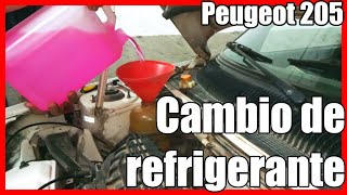 TUTORIAL como cambiar liquido refrigerante motor PEUGEOT 14 8v [upl. by Sirromad260]