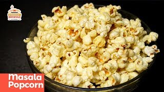 పాప్ కార్న్  Basic Popcorns with Turmeric Flavored and Masala Popcorn Recipe [upl. by Trinl]