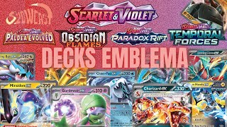 Decks emblema de la era Scarlet amp Violet SampV  Temporal Forces [upl. by Noellyn]