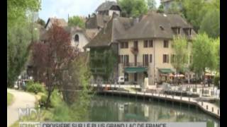 Reportage Midi en France  Croisiere sur le plus grand lac de France  AixlesBains [upl. by Noek]