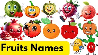 Fun Fruit Names for Kids  Learn Fruits in English 🍎🍌🍓Fruit names with pictures kidslearning [upl. by Deadman]