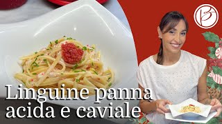 Linguine con panna acida e caviale  Benedetta Parodi Official [upl. by Johnston]