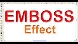 How to Make Emboss Effect Using Inkscape [upl. by Rosalba]