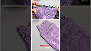 The sleeves of the sweater are too long Cut them off like this Part 49 [upl. by Iniffit]