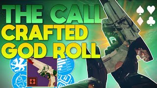 The 1 Weapon That You NEED To Craft in Final Shape The Call CRAFTED GOD ROLL Review  Destiny 2 [upl. by Leavitt]