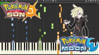 Pokemon Sun amp Moon  Gladion Theme Piano Synthesia [upl. by Catherin]