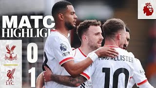 Diogo Jota Winner Highlights  Crystal Palace 01 Liverpool [upl. by Norrie178]