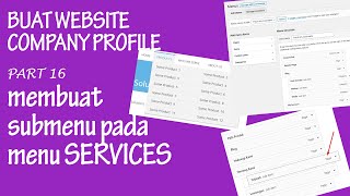 16 membuat submenu atau dropdown menu services di elementor  wordpress [upl. by Honor]