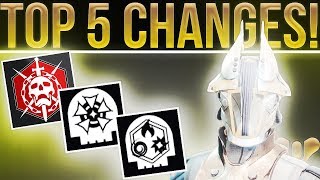 Destiny 2 TOP 5 CHANGES COMING IN 2018 [upl. by Seitz]