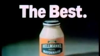 Hellmanns Mayonnaise Bring Out The Best Commercial 1973 [upl. by Ellehciram]