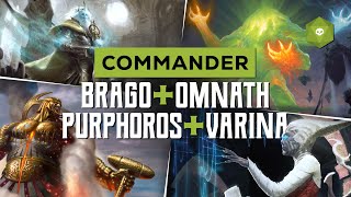 Did Somebody Say Lands  Commander Gameplay Brago Omnath Varina Purphoros [upl. by Subir]