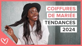 Coiffures de mariées tendances 2024 💇🏻‍♀️ [upl. by Eenalem]