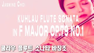 Kuhlau Flute Sonata in F Major Op79 No1  JasmineChoi flute flutist [upl. by Nimrak245]