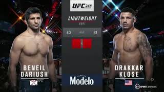 Beneil Dariush vs Drakkar Klose [upl. by Atirres]