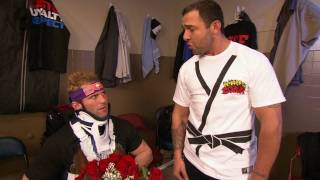 Raw Santino Marella helps Zack Ryder get ready [upl. by Henri]