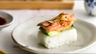 EASIEST Salmon Aburi Sushi At Home With 7 Ingredients [upl. by Ly]