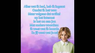 Pommelien Thijs  Erop of eronder Lyrics [upl. by Nhguaval224]