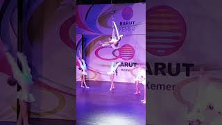 Aerial Gymnastics Stunning Circus Hoop Performance [upl. by Enniroc]