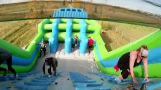 Insane Inflatable 5K Run Calgary [upl. by Oiramal]