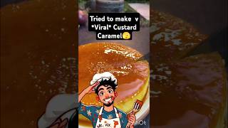 Trying Viral Custard Caramel Recipe by ChefPrateeksKitchen viraldessert custardrecipe [upl. by Ajnat359]