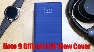 Official Samsung Galaxy Note 9 LED View Cover [upl. by Aitsirk]