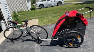 Burley Honey Bee 2 Seat Kids Bike Trailer amp Stroller Review [upl. by Lindsey99]