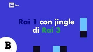 Errore Rai  Rai 1 con jingle di Rai 3 [upl. by Kim707]