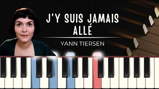 Yann Tiersen  JY Suis Jamais Allé MIDI  synthesia tutorial  piano sheets [upl. by Aical829]