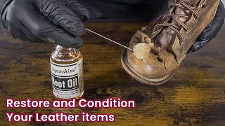 Breathe Life into Your Leather Items with Simple Methods  Dyanshine Boot Oil [upl. by Barrie271]