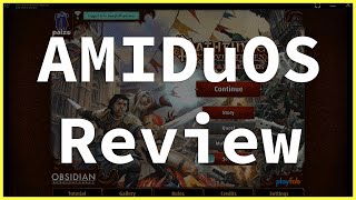 AMIDuOS Emulator Review  Fast amp Plays Android Games [upl. by Kohsa]