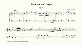 Clementi Sonatina in C major Op 36 No 1 Allegro [upl. by Karel441]