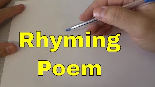 How To Write A Poem That RhymesTutorial [upl. by Anaeirb]