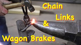 Repairing Chain Links amp Mounting Wagon Brakes  Engels Coach Shop [upl. by Aynosal]