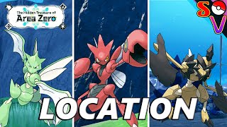 Pokemon Scarlet and Violet Indigo Disk How to catch Scyther Scizor and Kleavor [upl. by Rollet559]