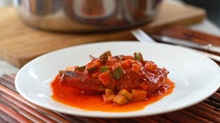 Pork chop stew in guajillo sauce [upl. by Macilroy]