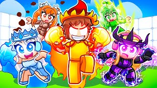 Techy Gets Elemental Powers In Roblox Rivals With MY CRAZY FAN GIRLS [upl. by Akihdar]